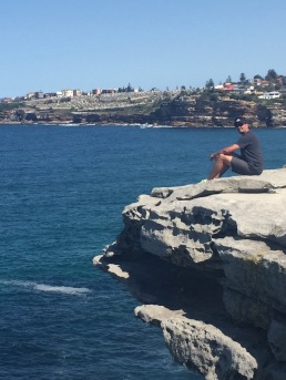 Cliff exploring in Sydney